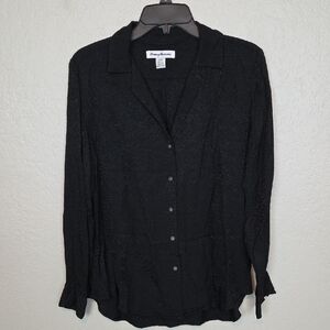 Tommy Bahama Black Button Down Shirt Size S/P